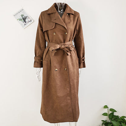 Vintage Suede Long Coat