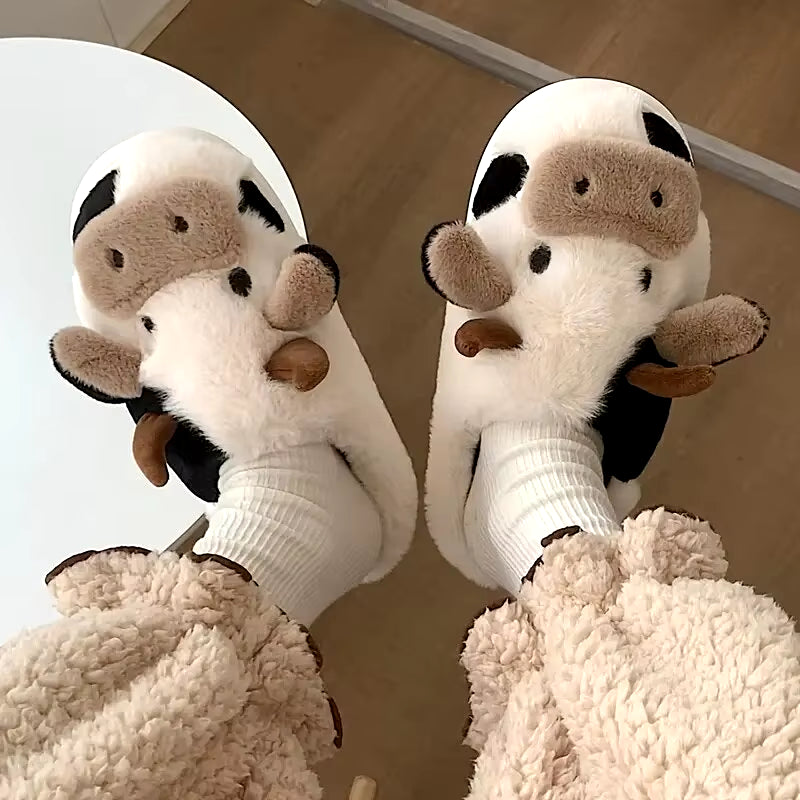 Cute Cow House Slippers