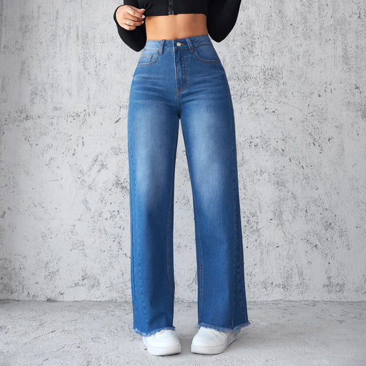 Lässige Jeans mit hoher Taille