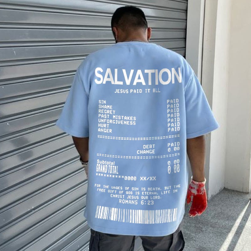 T-Shirt mit „Jesus Paid It All“-Print