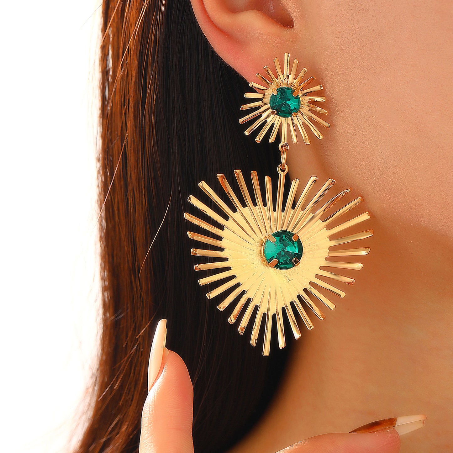 Bohemian Sunflower Earrings