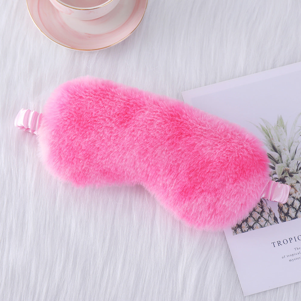 Rabbit Fur Eye Mask