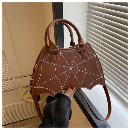 Halloween Satteltasche mit Spinnennetz