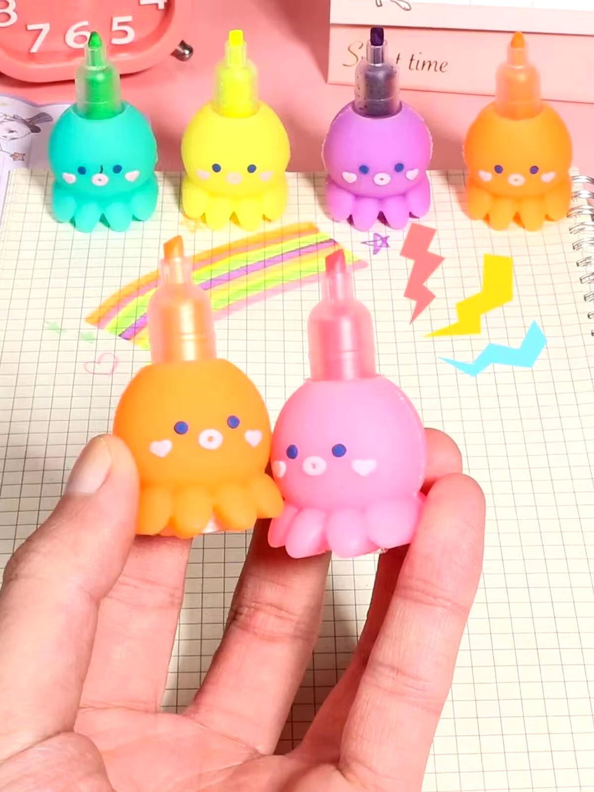 5 Colors Octopus Highlighter