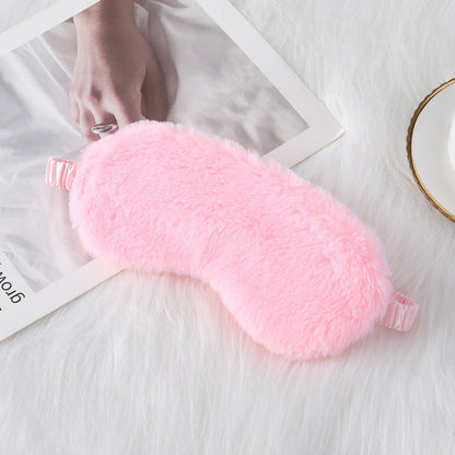 Rabbit Fur Eye Mask