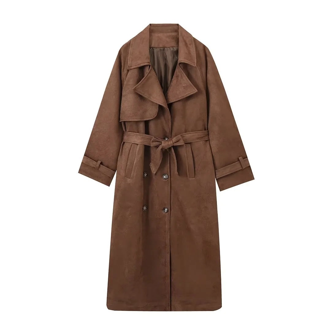 Vintage Suede Long Coat