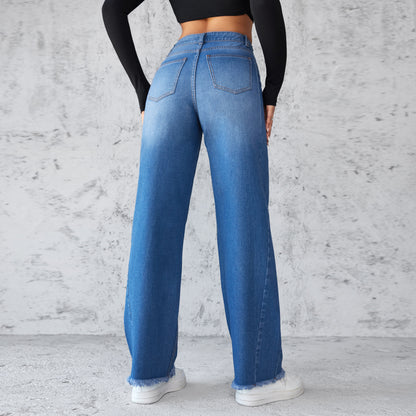 Casual High-waist Jeans