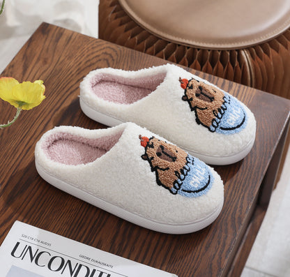 Animal Embroidery Slippers