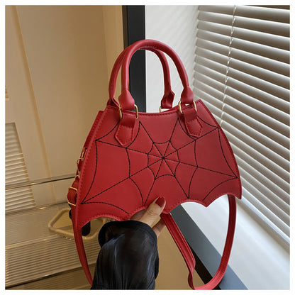 Halloween Satteltasche mit Spinnennetz