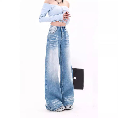 Narrow High Waist Mop Pants