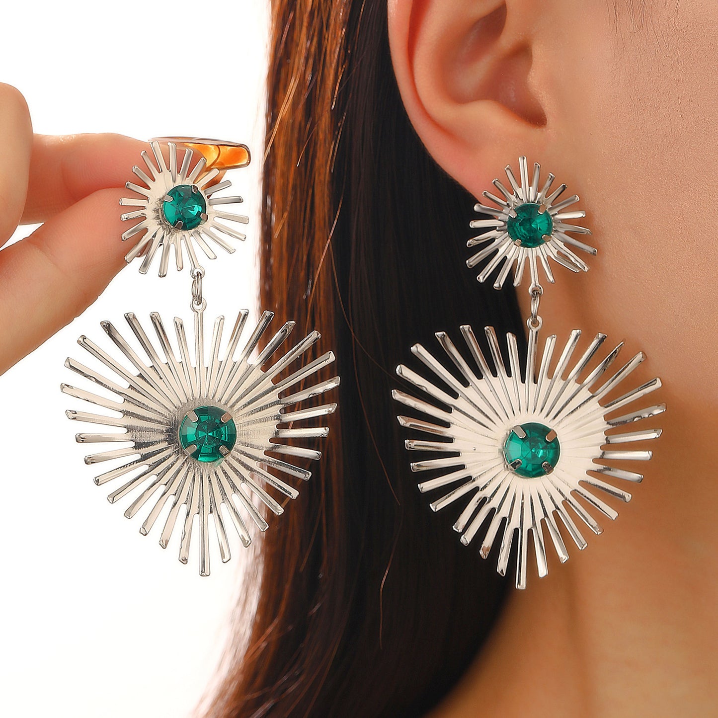 Bohemian Sunflower Earrings