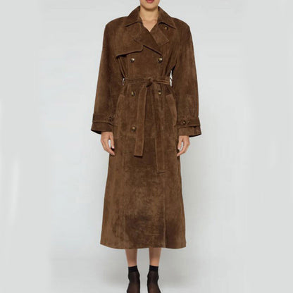 Vintage Suede Long Coat