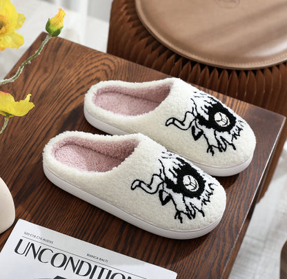 Animal Embroidery Slippers