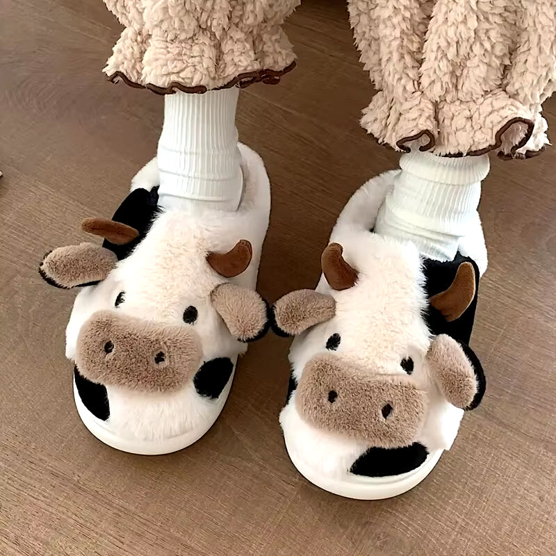 Cute Cow House Slippers