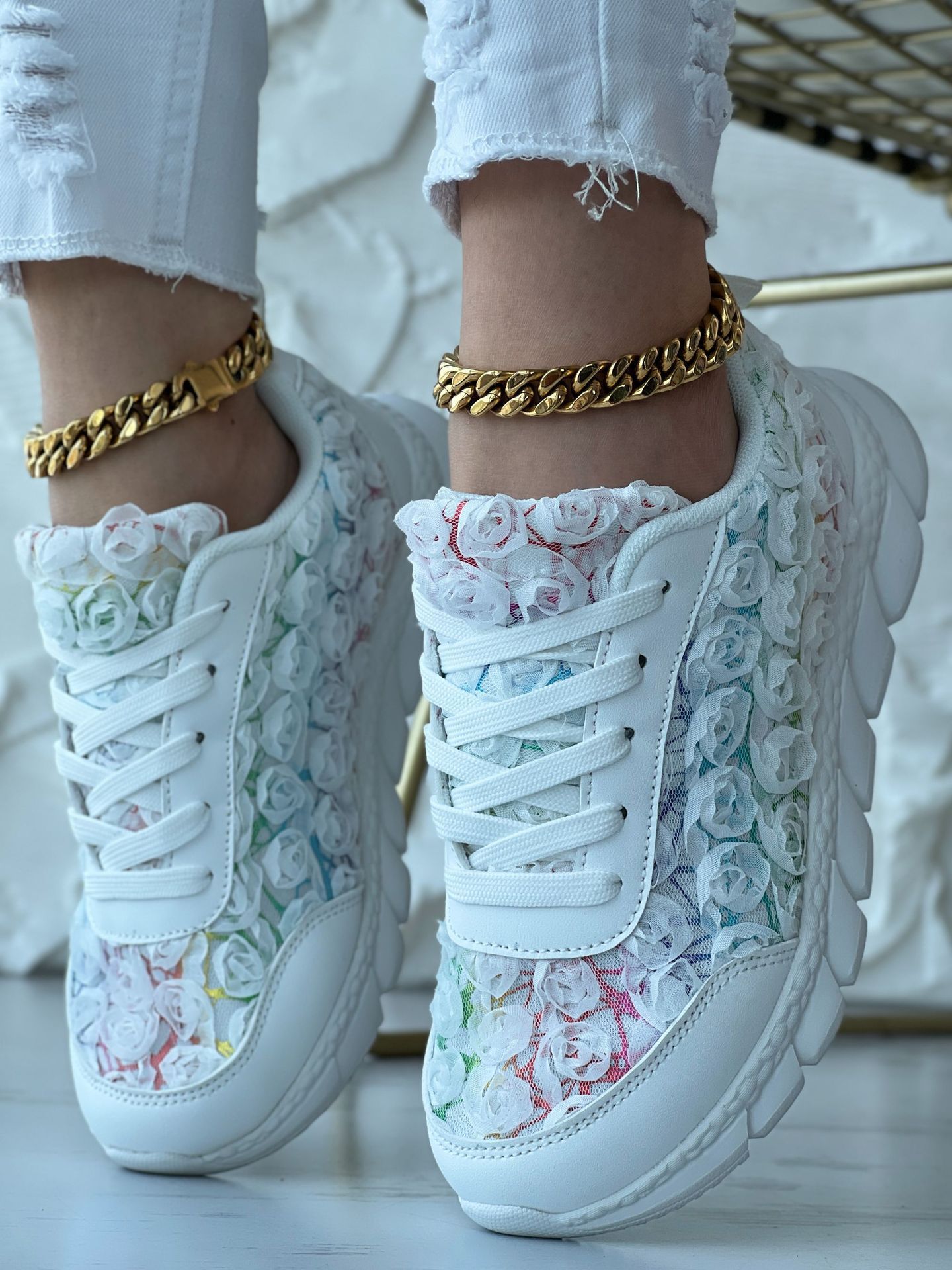 Rose Mesh Sneaker