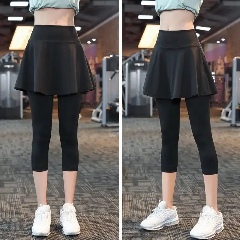 Two-Layer Skirt and Leggings 