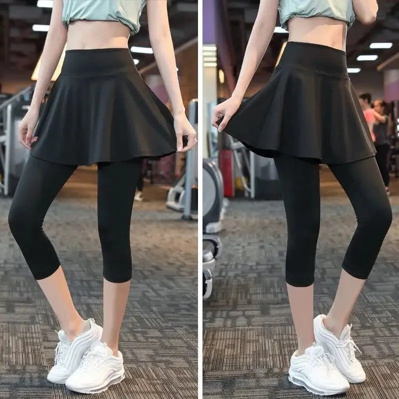 Two-Layer Skirt and Leggings 