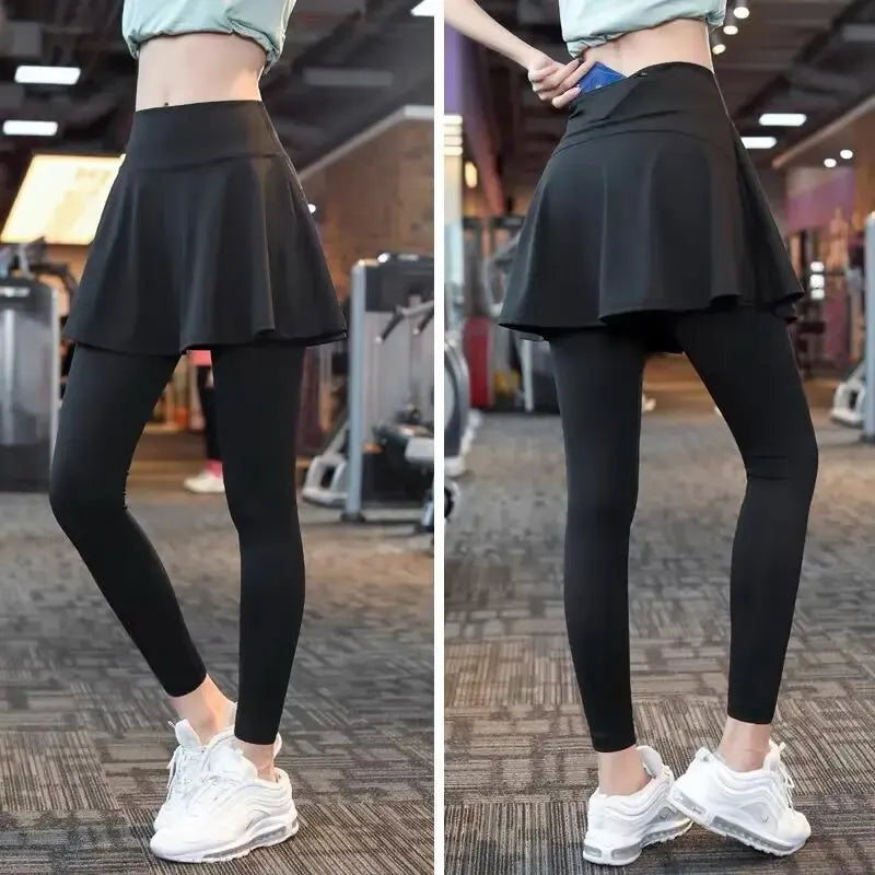 Two-Layer Skirt and Leggings 