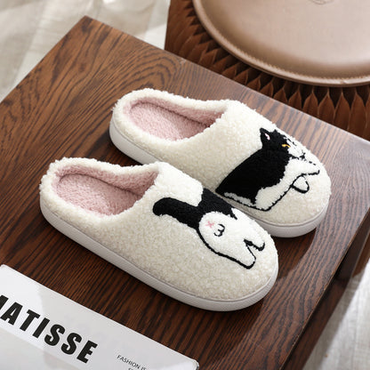 Animal Embroidery Slippers