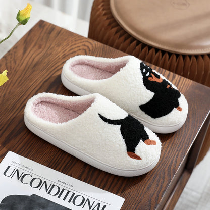 Animal Embroidery Slippers