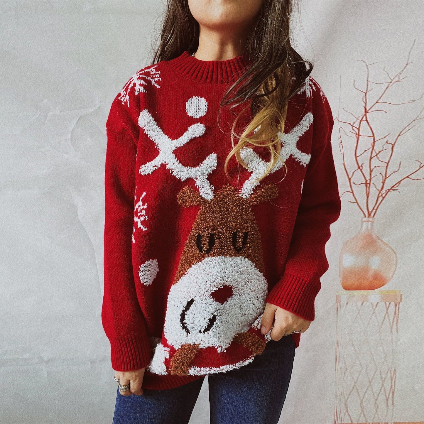 Elk Round Neck Sweater