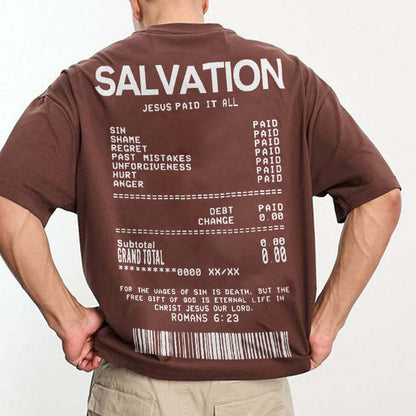 T-Shirt mit „Jesus Paid It All“-Print