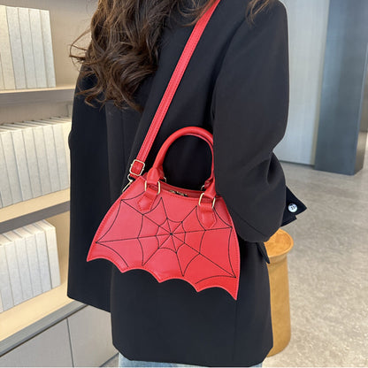 Halloween Satteltasche mit Spinnennetz