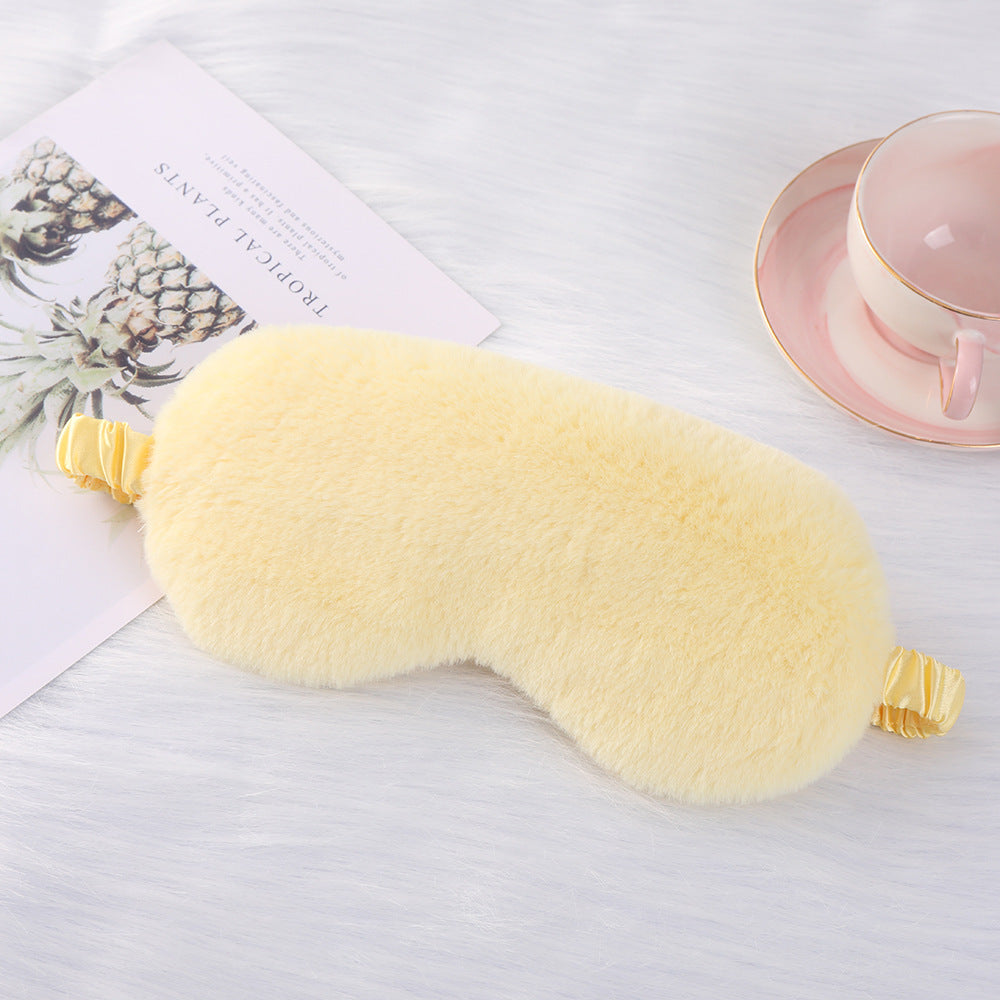 Rabbit Fur Eye Mask