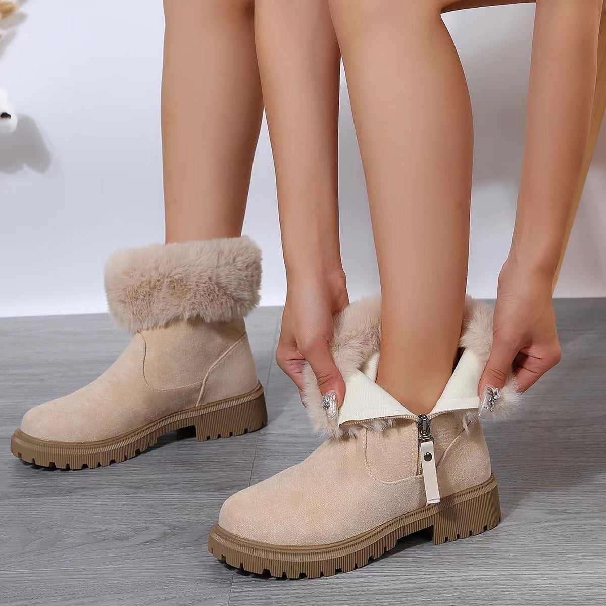 Side-Zipper Snow Boot