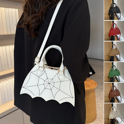 Halloween Satteltasche mit Spinnennetz