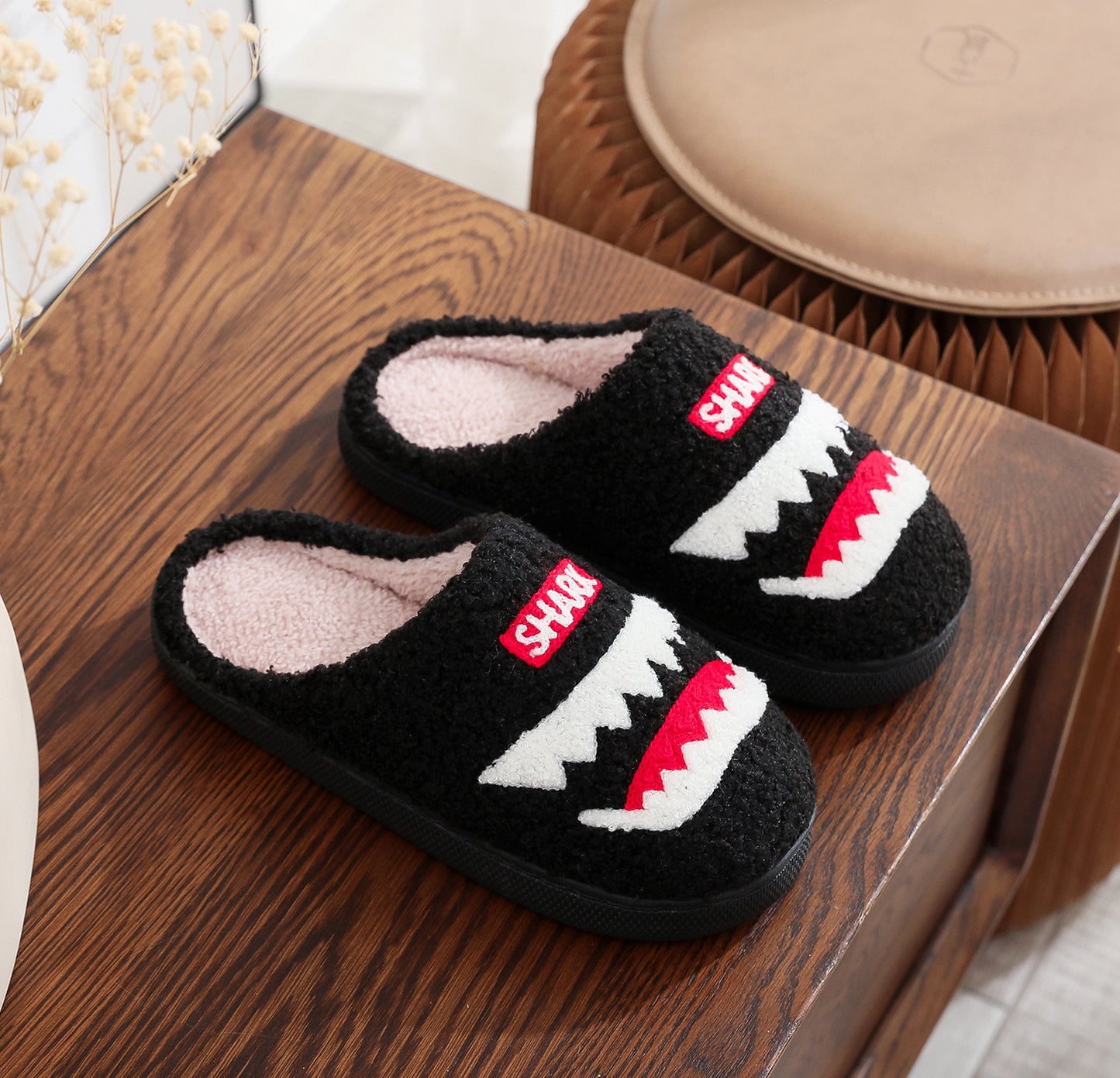 Animal Embroidery Slippers