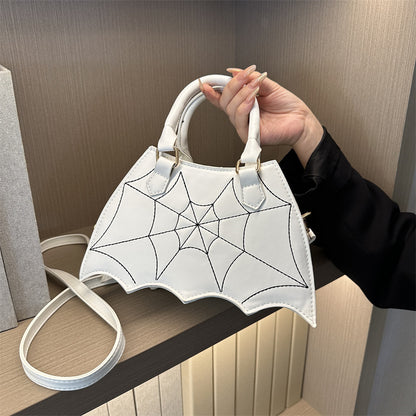 Halloween Satteltasche mit Spinnennetz