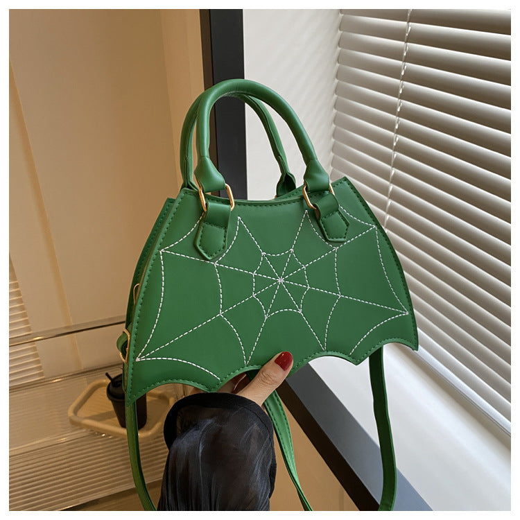 Halloween Satteltasche mit Spinnennetz