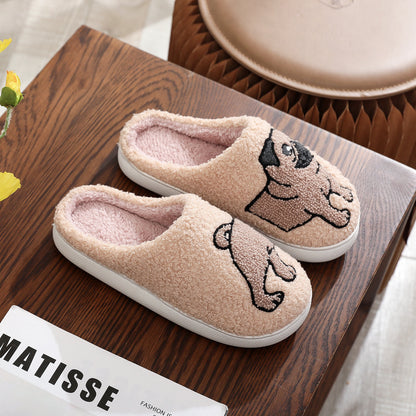 Animal Embroidery Slippers