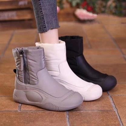 Snow Boots With Side Zipper